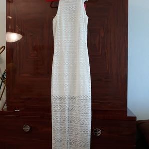 White Lace Maxi Dress